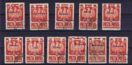 Poland/Polen: Mi 390 Set Including IX A + B  Canceled - Used Stamps