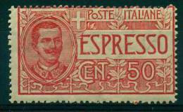 REGNO 1920 ESPRESSO 50 C. ROSSO MNH** - Poste Exprèsse