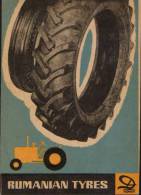 Rare!!- Romania Postcard QSL 1967- Rumanian Tyres Danubiana For Tractors And Cars-2/scans - Trucks, Vans &  Lorries