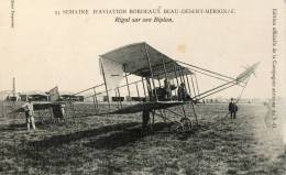 BORDEAUX BEAU DESERT MERIGNAC (33) Meeting Aviation Aviateur Rigal Avion Gros Plan - Reuniones