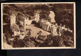 D2601 Warwick Castle From The Air - UK, England - Chateau, Schloss, Castello - Photochrom Post Card - Warwick