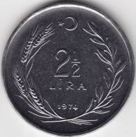 @Y@   Turkije   2 1/2 Lira 1974   BU  (C627) - Turquia