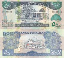 Somaliland P-6b 500 Shillin,  Bank /  Sheep, Port Of Berbera With Ship $10 CV! - Autres - Afrique
