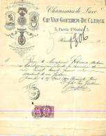 Bruxelles - 1893 - CHs. Van Goethem-De Clerck - Chaussures De Luxe - Kleidung & Textil
