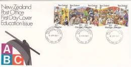 New Zealand 1977 Education Strip FDC - FDC