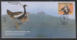 India 2013  Lesser Florican  Ralamandal Birds Sactuary Cover # 44606  Inde Indien - Geese