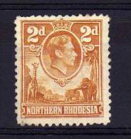 Northern Rhodesia - 1938 - 2d Definitive - MH - Nordrhodesien (...-1963)