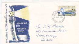 New Zealand 1978 Government Life Insurance Stamps FDC - FDC