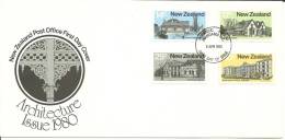 New Zealand 1980 Architecture FDC - FDC