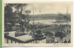 Lunapark, Parkaufnahme Mit See Um 1930/1940,  Verlag: Haus Richheimer, Berlin, Postkarte Mit Frankatur, Mit Stempel, - Halensee