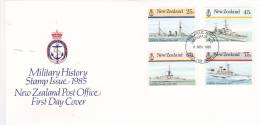 New Zealand 1985 Military History FDC - FDC