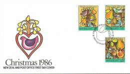 New Zealand 1986 Christmas FDC - FDC