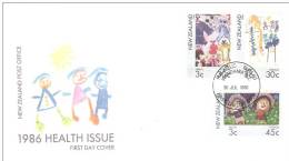 New Zealand 1986 Health FDC - FDC