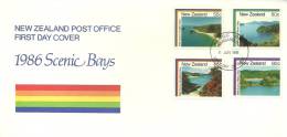 New Zealand 1986 Scenic Bays FDC - FDC