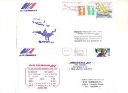 AIR FRANCE A 340 Mis En Ligne Sur Paris Washington Et Retour 29/03/93 Tirage Limité à 47 - First Flight Covers