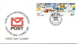 New Zealand 1987  New Zealand Post  FDC - FDC