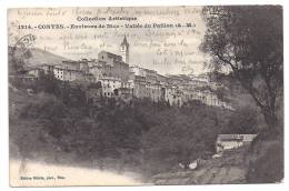 CPA Environs De Nice 06 Alpes Maritimes Contes Vallée Du Paillon édit Giletta N°1214 écrite Timbrée 1908 - Contes