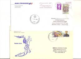 AIR FRANCE A 340 Mise En Ligne Sur ParisBuenos Aires Et Retour Août 1993 - Premiers Vols