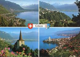 SUISSE - GLION - MONTREUX  (ECRITE 1980) - Ilanz/Glion