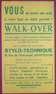 BUVARD STYLO WALK-OVER - PAPETERIE GENERALE - RUE DE L´UNIVERSITE - MONTPELLIER - HERAULT - Papierwaren