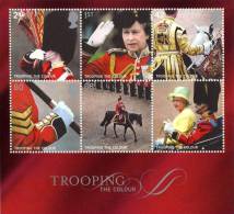 GRAND-BRETAGNE 2005 - Chevaux, Troupes, Reine Elisabeth II - BF Neufs// Mnh - Nuovi