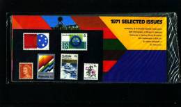 AUSTRALIA - 1971 SELECTED ISSUES  STAMP PACK - Presentation Packs