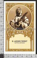 Xsa-10764 BEATO LAZZARO TIERSOT MARTIRE CERTOSINO BEAUNE Santino Holy Card - Religión & Esoterismo