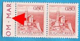 1972 X  1483 IA Y PHOSPHOR JUGOSLAVIJA SLOVENIJA DEFINITIVE PIRAN TURISMO MNH - Nuevos