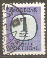 PORTUGAL  (PORTEADO) - 1967-1984.  Legenda «A COBRAR»  1 E.  (o)  MUNDIFIL  Nº 72 - Gebraucht