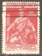 PORTUGAL  (IMPOSTO POSTAL E TELEGRÁFICO) - 1915-1925.   Para Os Pobres.  Pap. Liso,  1 C.  (o)   MUNDIFIL  Nº 7 - Usado