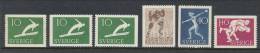 Sweden 1953 Facit # 445-448. 50th Anniv. Of The National Athletic Federation,  Set Of 6, - Unused Stamps