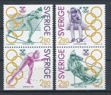 Sweden 1992 Facit # 1722-1725. Olympic Gold II SX-pairs From Booklet H 423, MNH (**) - Unused Stamps