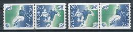 Sweden 1992 Facit # 1732-1733. European Football Championship, SX1 And SX2 Pairs, MNH (**) - Unused Stamps
