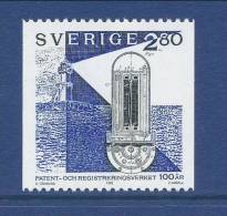 Sweden 1992 Facit # 1748. Centenary Of The Patent And Registration Office, MNH (**) - Neufs