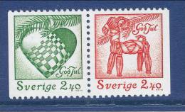 Sweden 1993 Facit # 1816-1817,. Christmas Post, SX Pair, MNH (**) - Unused Stamps
