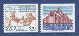Sweden 1994 Facit # 1857-1858.  J H Roman, The Gothemburg Opera , Complet Set Of 2, MNH (**) - Neufs