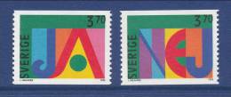 Sweden 1995 Facit # 1884-1885. YES And NO Stamps II, MNH (**) - Unused Stamps