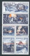 Sweden 1991 Facit # 1691-1696, Iron Mining. Se-tenant Pane From Booklet H416, MNH (**) - Neufs