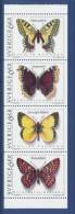 Sweden 1993 Facit # 1798-1801, Butterflies. Se-tenant Strip Of 4 From Booklet H438, MNH (**) - Neufs