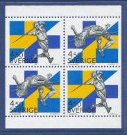 Sweden 1994 Facit # 1859-1860. Sweden-Finland. Se-tenant Block Of 4 From Booklet H450, MNH (**) - Neufs