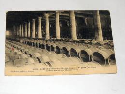 Carte Postale Ancienne : MARGAUX : Chateau Margaux , Interieur Du Chai Des Vins Nouveaux - Margaux