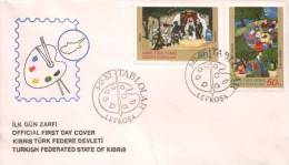 Türkisch Zypern / Cyprus Turkisch Office  - Mi-Nr 120/121 FDC (C401) - Lettres & Documents