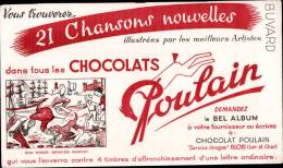 BUVARD PUBLICITAIRE " CHOCOLAT POULAIN " _ BON VOYAGE Mr DUMOLLET - Cocoa & Chocolat