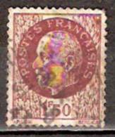 Timbre France Y&T N° 517 (5) Obl.  Type Pétain (Bersier).  1 F 50. Brun-rouge. Cote 0,15 € - 1941-42 Pétain