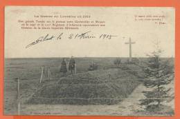 T003, Guerre En Lorraine 1914, Gerbéviller, Moyen, Tombe, Animée, Circulée 1915 Sous Enveloppe - Lorraine