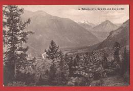 Y0252 Le Catogne Et Le Combin Vus Des Giettes Sur Monthey-St. Maurice.Circulé,timbre Manque. Luna - Monthey