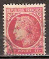 Timbre France Y&T N° 676 (2) Obl.  Type Cérès De Mazelin.  1 F. Rose-rouge. Cote 0,15 € - 1945-47 Cérès De Mazelin