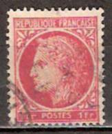 Timbre France Y&T N° 676 (2) Obl.  Type Cérès De Mazelin.  1 F. Rose-rouge. Cote 0,15 € - 1945-47 Ceres De Mazelin