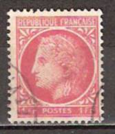 Timbre France Y&T N° 676 (3) Obl.  Type Cérès De Mazelin.  1 F. Rose-rouge. Cote 0,15 € - 1945-47 Cérès De Mazelin