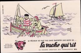 BUVARD PUBLICITAIRE " LA VACHE QUI RIT " - SERIE LES METIERS N°9 ´ ILLUSTRE PAR HERVE BAILLE - Bank & Insurance